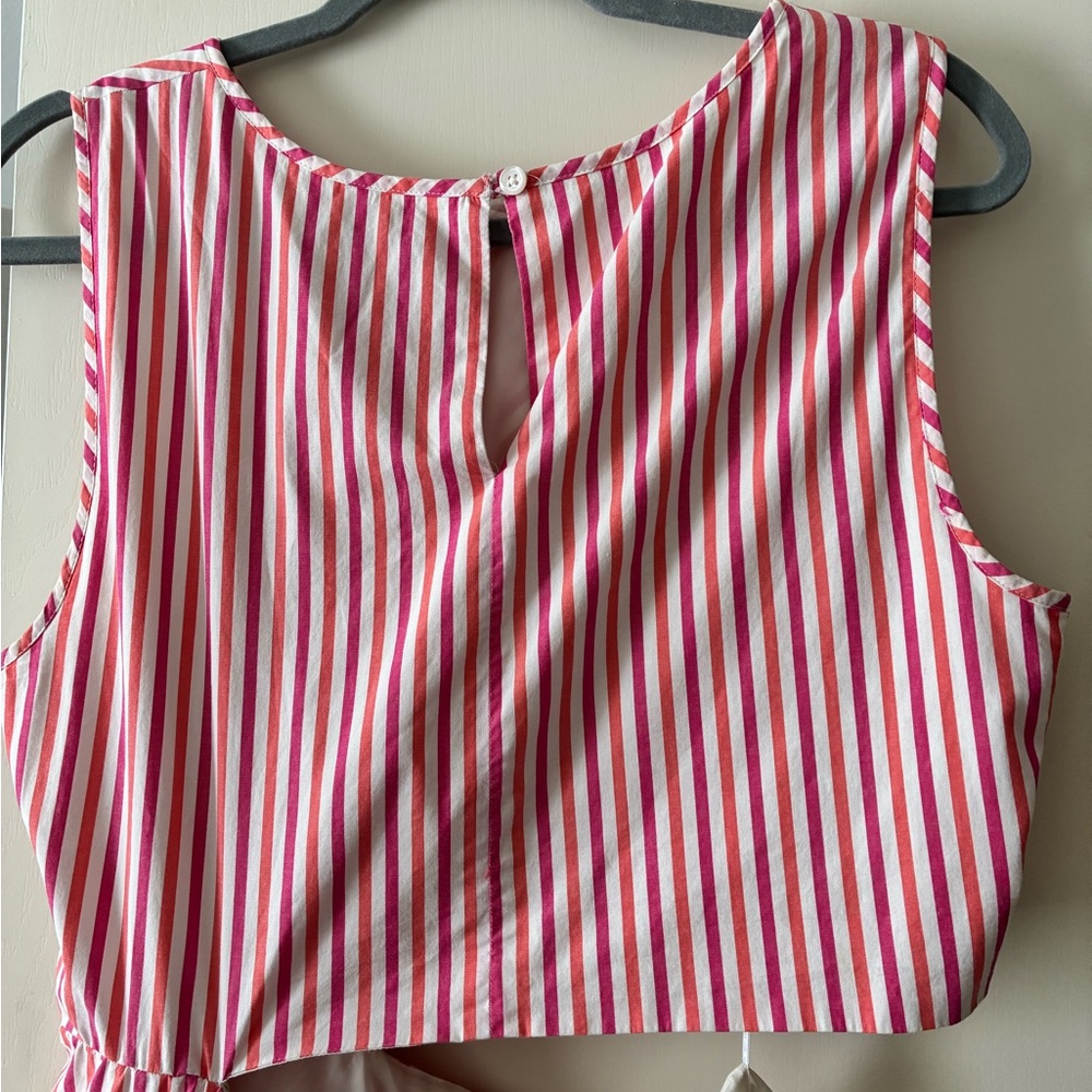 J. Crew Pink and White Striped Collection Dress - Picture 5 of 8